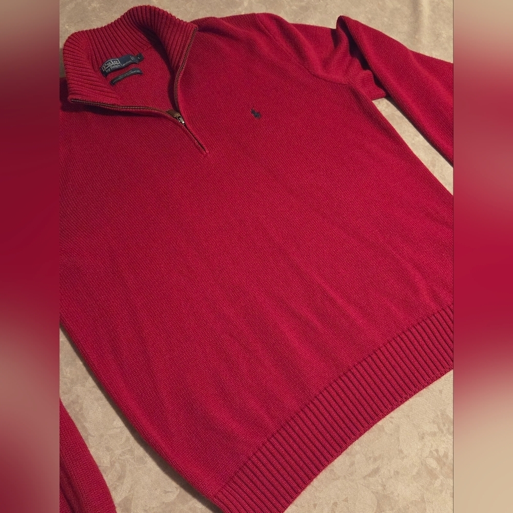 Men's Polo by Ralph Lauren Red Sweater - Picture 7 of 10
